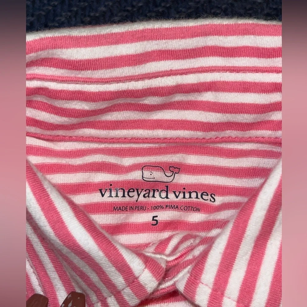 Vineyard Vines Pink and White Striped Polo for Boys - Picture 5 of 5